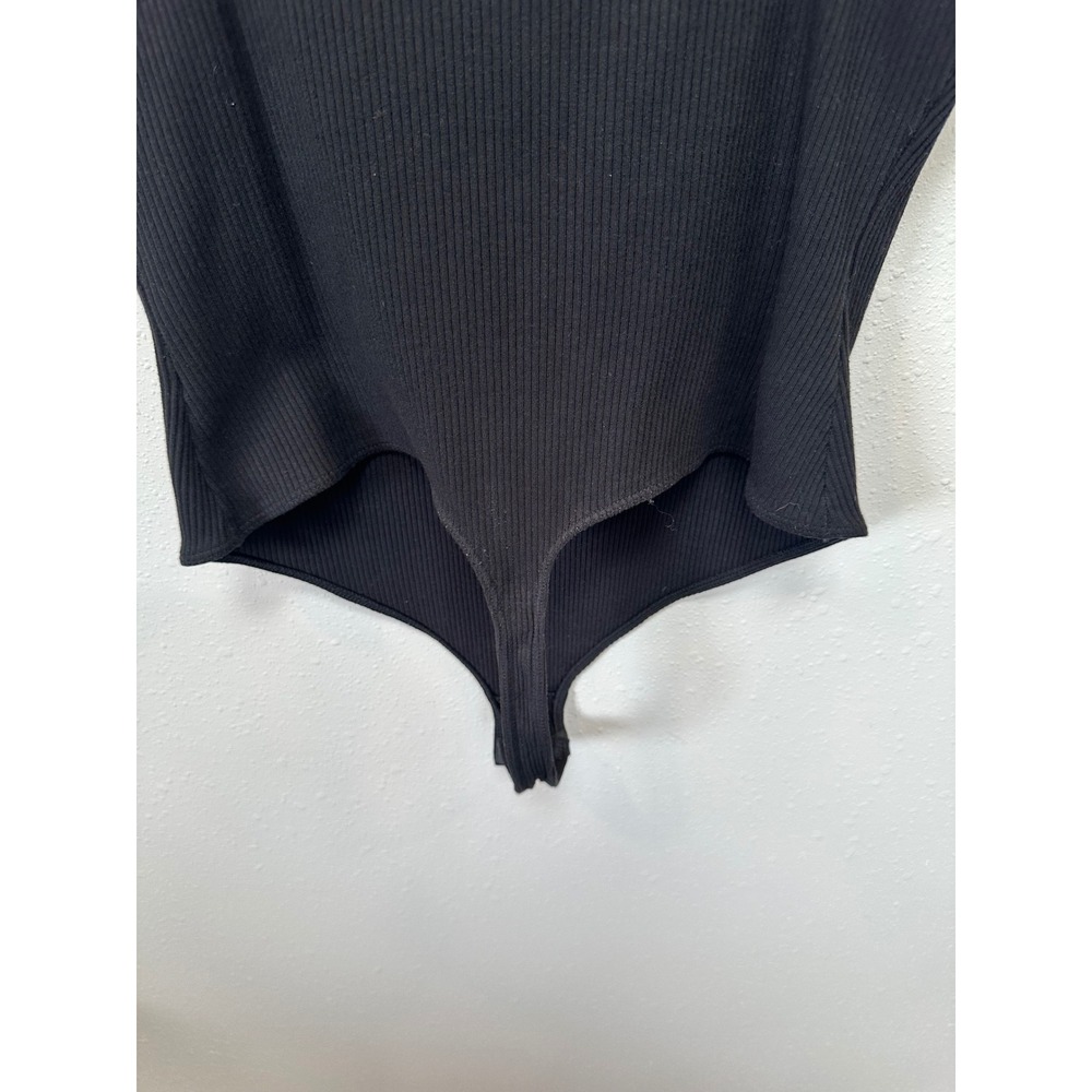 Free People Bodysuit Womens XS Black Ribbed Bustier O-Ring‎ Intimately Sexy Edgy - Picture 12 of 16